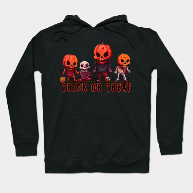 Trick or Treat! Little Monsters Hoodie by Atomic City Art